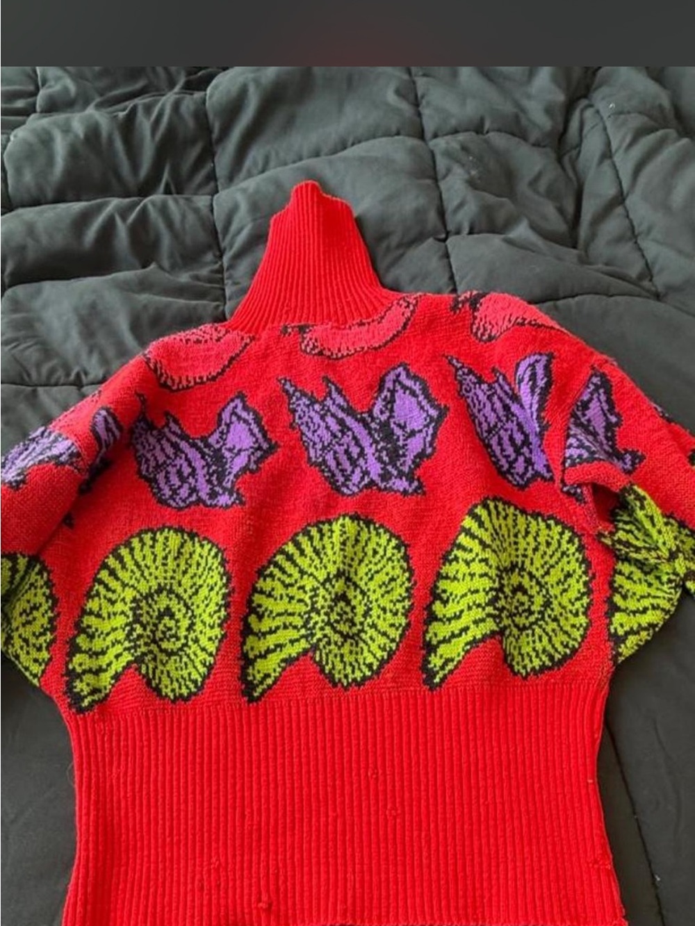 Super Rare Vintage Betsey Johnson Punk Nautilus Sweater - Picture 3 of 5